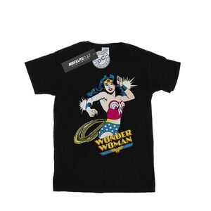 Wonder Woman Mens Lasso Cotton T-Shirt / Black